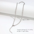 Silver 3mm bead chain necklace made of polished stainless steel with lobster clasp - 3.0mm Bead Chain - Silver