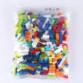 Bulk DIY plastic interlocking building blocks in various colors and shapes with CE certification - 1000pcs (Boys Color)