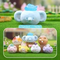Cute geometric animal crystal blind box figurine set with natural stones for desk decoration - 3128 Guardian Spirit Series Set of 6 / Full Box Set