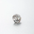 Clear round brilliant cut cubic zirconia stone with faceted finish for DIY jewelry - 8mm / White (1#)