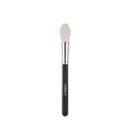 Flacher Foundation-Pinsel mit dichten weißen Borsten und elegantem schwarzen Griff - Flammen-Highlighter-Pinsel (Faux Wolle)