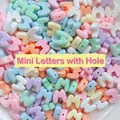 Mini macaron colored letter M beads with horizontal holes for DIY jewelry making - Letter M / 1 Piece
