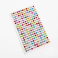 Autocollants 3D fleurs en strass colorés pour bricolage enfant et maquillage déco - 260 Pièces 6mm Fleur de Prunier