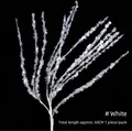 Sparkling white sequin branch spray for DIY Christmas tree decor and wedding centerpieces - Single Pack (Approx. 60cm) / Sequin White