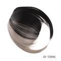 Fashion synthetic hair fringe with sideburns in black and grey ombre finish - 1B/T0906 Black to Grey Ombre