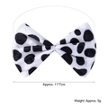 Cow pattern plush bowtie accessory for Halloween costumes, 11x7cm spotted necktie - Regular Bowtie / Dalmatian