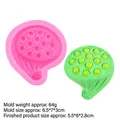 Lotus seed pod silicone mold for mooncakes and chocolate with detailed size specifications - Lotus Pod / Pink