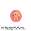 Moule en silicone rose pour décoration de gâteau caniche et chocolat fait maison - 4# 15-511 Rose