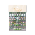 3D embossed nail art stickers featuring colorful tulips and butterflies design, style to-2717 - Tulip And Butterfly (to 2717)