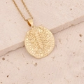 Detailed close-up of 18K gold Scorpio zodiac pendant with 3D scorpion relief and texture - 10#Scorpio