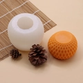 3D-Gitterkugel-Silikonform für DIY-Kerzen und Aromatherapie-Gips-Kunsthandwerk - 3D Gitter Kugel Stil