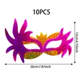 Lot de 10 montures de lunettes de fête holographiques rose et or à motif d'étoiles - Style de Jeu de Bandeau Halloween 4 / Lot de 10