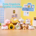 Cute animal resin crystal stone stand figures, set of 8 assorted cartoon mini desktop pets - Hm201 Cute Set 8 / Random One