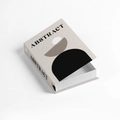 Modern beige and black abstract faux book storage box for minimalist desk decor - Magnetic Storage Model - Openable / FH-25