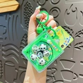 Süßer grüner Panda Angelspiel Schlüsselanhänger mit Glocken und Anhänger für Rucksäcke - Süßer Panda Angelspiel Mit Glocke