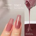 Translucent dusty rose nail gel polish Y007 in matte and glossy finishes - Y-007 Translucent Dried Rose