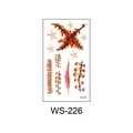 Waterproof temporary tattoo sticker WS-226 with realistic stitched wound and cross design - Cross Stitch Wound (WS226)