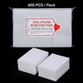 Confezione da 400 dischetti in cotone non tessuto per rimozione smalto senza pelucchi - Salviette per Unghie Dure (400pcs) / Bianco