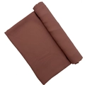 Brown satin chiffon pleated scarf with soft drape texture on white background - 180*70cm / Coffee (5#)
