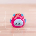 Glow-in-the-dark dragon fruit zodiac figurine, 2.5cm height, mini resin desk ornament - Fruit