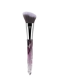 Angled foundation brush with purple crystal handle and dense synthetic fiber bristles - Purple Contour Brush