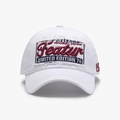 Cappellino bianco con ricamo Arizona vintage e dettagli patch consumati - Regolabile / Bianco (25A223)