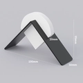 Black mountain-shaped metal pegboard organizer shelf with dimensions 190mm x 95mm - Coffee Filter Paper Holder - Black