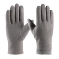 Gants thermiques gris en laine de lapin avec fonction tactile et imprimé sport - Lettre SPORT Homme - Poil de Lapin Gris