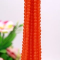 8mm translucent orange-red round glass beads for DIY bracelet and jewelry making - 26# Solid Agate Red Jade Beads
