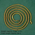 Golden Chopin chain necklace with lobster clasp, 68cm length and 0.2cm width, 12.6g - 70cm Cable Chain (X3275)