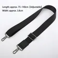 Tracolla regolabile in nylon nero per borsa da computer da uomo con fibbie in metallo - Stile Rinforzato - Gancio Canna di Fucile
