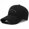 Berretto da baseball in cotone nero con ricamo 3D grigio MCQUEEN in stile classico - Regolabile / Nero