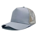 Unisex atmungsaktive Baseballkappe aus Baumwollnetz in Grau für den Sonnenschutz - Verstellbar (56-58cm) / Silbergrau