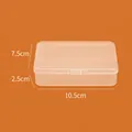Transparent PP plastic storage box with buckle lid 10.5x7.5x2.5cm for small parts - 10.5*7.5*2.5cm