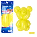 Matte yellow long modelling balloons for balloon art and twist animals 100pcs pack - 100 Pcs/Pack / Matte Yellow