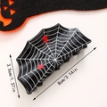 Pinza per capelli Halloween nera 8cm con ragnatela e indicazioni sulle dimensioni - Stile C-Ragnatela Nera