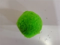 Grass green fluffy plush pom-pom toy and DIY craft accessory for festive decorations - Single 5cm / Green