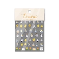 Detailed view of cute yellow duck 5D nail art stickers with floral and camera motifs - Happy Little Duck (to1445)
