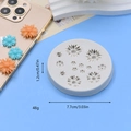 7,7 cm Gänseblümchen Silikonform mit 11 Vertiefungen für Fondant, Schokolade und Basteln - 11-Loch Gänseblümchen Stil (2)