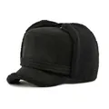 Chapeau de trappeur noir pour homme avec cache-oreilles et doublure sherpa chaude - Taille unique 56-58cm / Noir