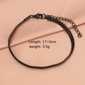 Bracciale nero a catena piatta a serpente in acciaio inossidabile con chiusura a moschettone - Nero