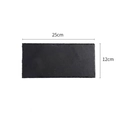Rectangular black natural slate plate 25x12cm for sushi and steak serving - Rectangular 25*12cm