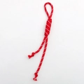 Verstelbare rood-witte gevlochten nylon paracord bedel voor tassen en mobiele telefoons - Rood