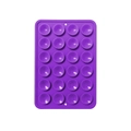 Purple silicone suction cup phone mount with 24 grippers for anti-slip grip - Thickened Style (24-Suction Cup) / Purple