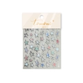Star pattern 3D embossed nail art stickers with plaid and polka dot designs - to5285-Relief Five-pointed Star