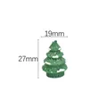 Mini figurine sapin de Noël en résine avec neige, dimensions 27mm par 19mm - Sapin 3D