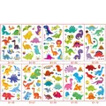 Cartoon dinosaur temporary tattoo stickers for kids featuring 10 unique colorful designs - Dinosaur B1 Series