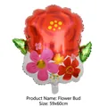 59x60cm red rose bud flower aluminum foil balloon for romantic decoration - Flower Bud Bouquet