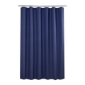 Wasserdichter dicker dunkelblauer PEVA-Duschvorhang mit Stange und Metallringen - 90*180 / Marineblau