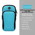 Fascia sportiva blu impermeabile per smartphone sotto 6 pollici con cinturino regolabile - Fascia da Braccio in Neoprene Blu